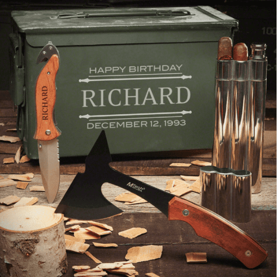 Personalized Ammo Can Set of 30th Birthday Gifts