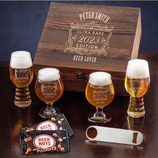 Personalized Craft Beer Tasting Box Set