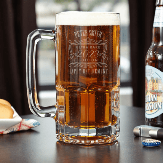 Giant Beer Mug is a Retirement Gift Idea for Men
