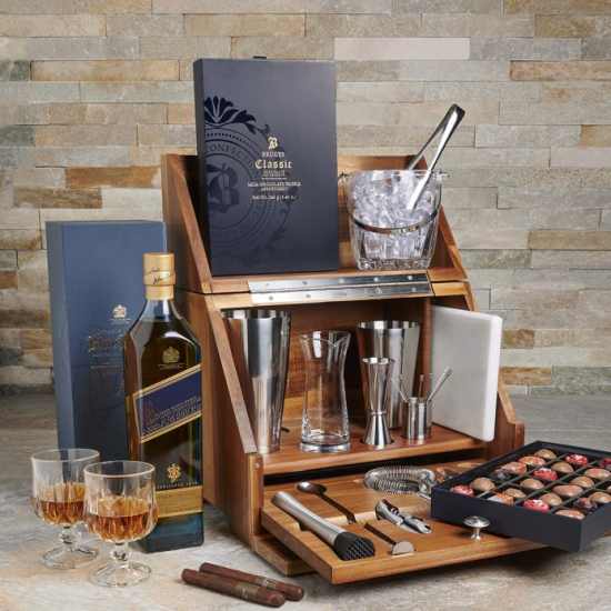 High Class Bartender Gift Basket