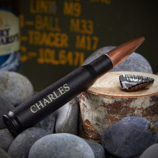 Engraved Bullet Bottle Opener