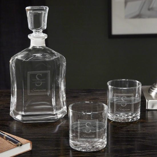 Custom Vodka Decanter Set of Unique Wedding Gift Ideas