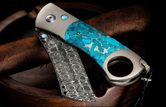 Damascus Steel Cigar Cutter