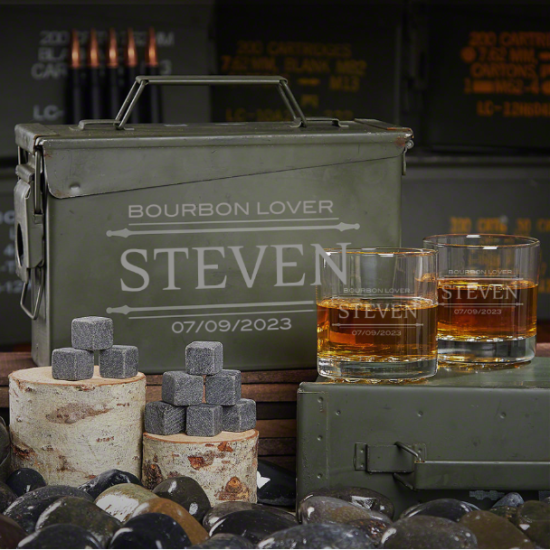 Ammo Can Bourbon Gift Set