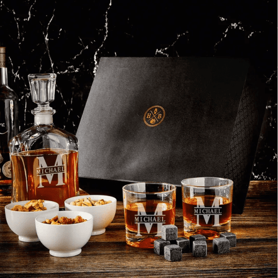 Luxury Whiskey Box Set is Gift Set for Newlyweds