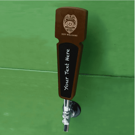 Personalized Beer Tap Handle Police Gift