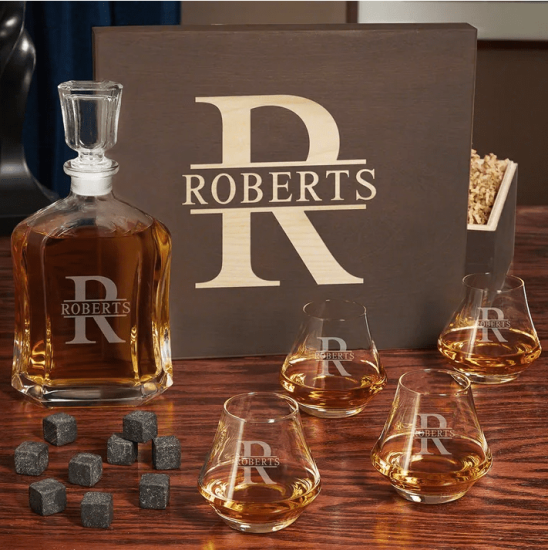 Whiskey Tasting Glass Box Set with Decanter