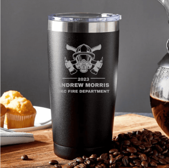 Custom Coffee Tumbler is a Personalized Firefighter Gift