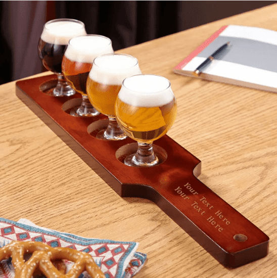 Engraved Beer Flight Set