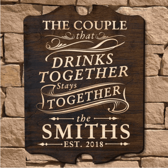 Unique Wedding Gift Ideas are Rustic Signs
