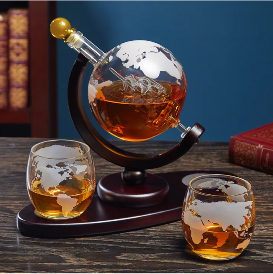 Globe Whiskey Decanter