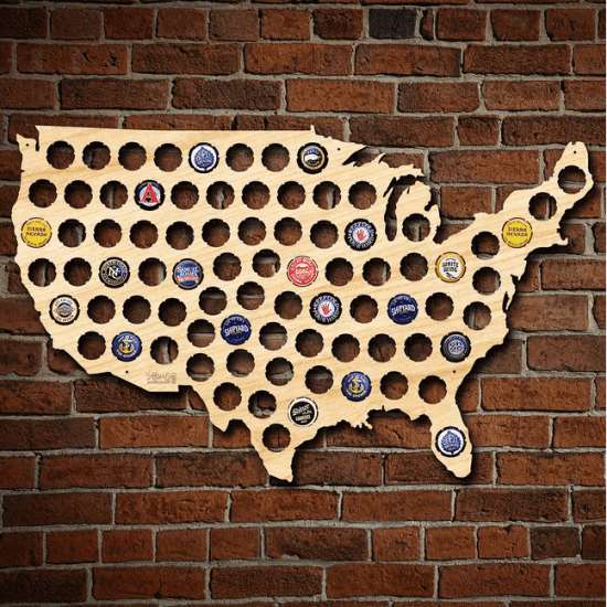 United States Beer Cap Map