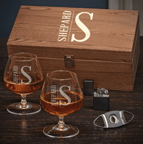 Cognac and Cigar Gift Set