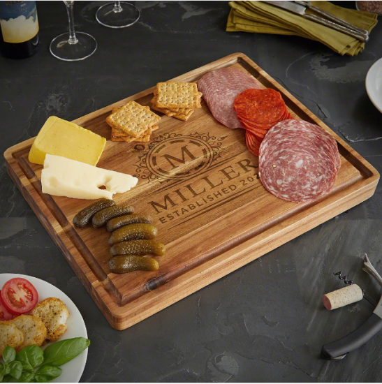 Engraved First Father's Day Gift is a Cutting Board