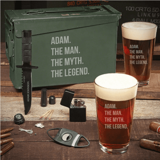 Legendary Best Man Groomsmen Gift Box Ammo Can