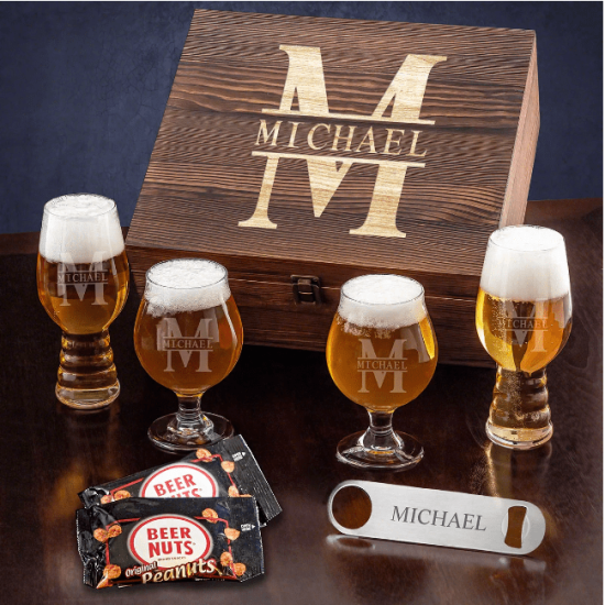 Craft Beer Tasting Set of 50th Birthday Gift Ideas for Men
