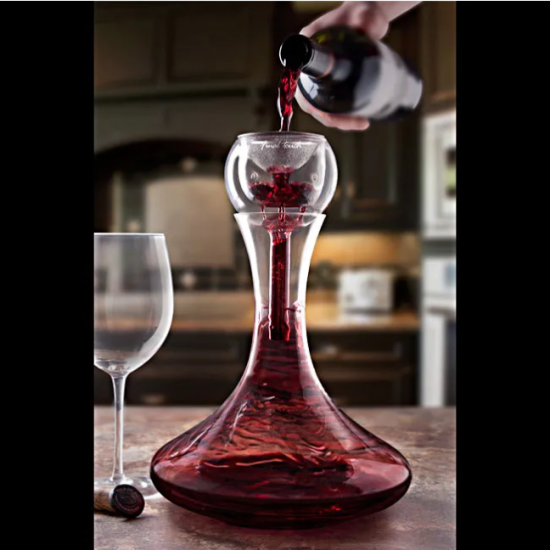 Aerating wine decanter anniversary gift