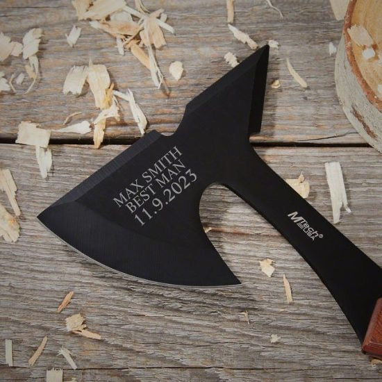 Custom Hatchet is a Best Man Gift