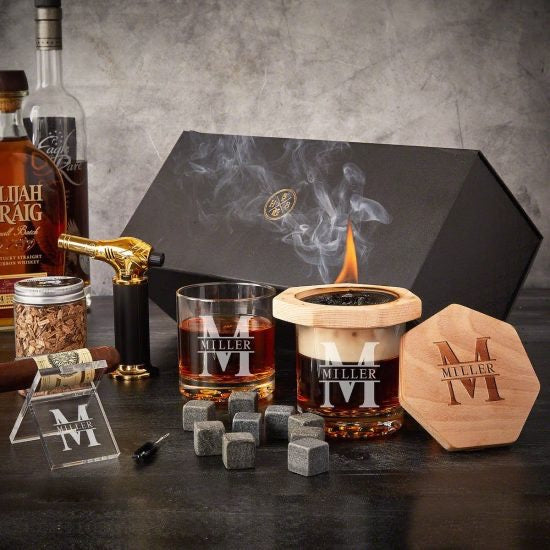 Black Diamond bourbon smoker set