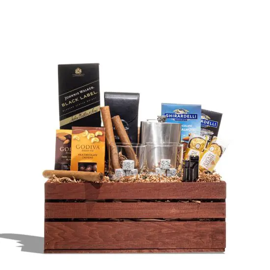 Cigar gift set basket