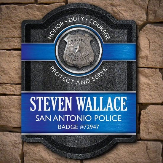 Police Thin Blue Line custom sign