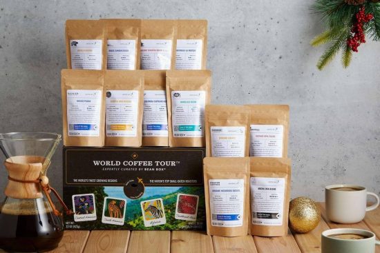 Bean Box coffee world tour corporate gifts for clients box set