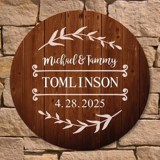 Eternal vow cool wedding gift sign