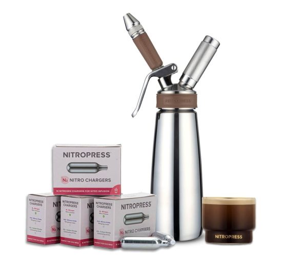 NitroPress unique gift for men nitro infusing coffee set