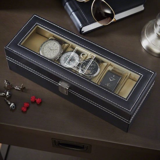 Valet gift box for groomsmen with watches inside