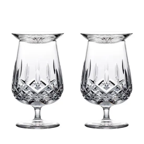 Two Lismore Rum Snifter and Taster Glasses