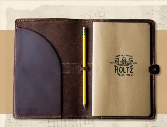 Leather Moleskine journal diary for executives