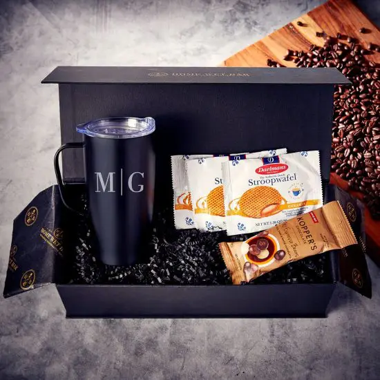 Monogrammed 6pc Luxury Coffee Holiday Gift Set for Men