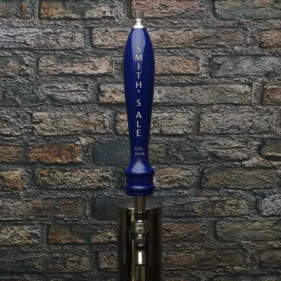 Personalized True Blue Beer Tap Handle as One of the Best Police Academy Graduation Gifts