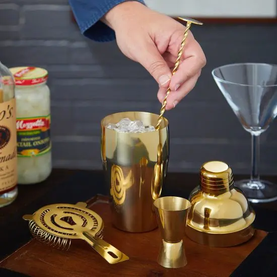 Gold Bar Tool Set as Wedding Gift for Groom