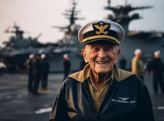 Close up photo of Navy veteran smiling
