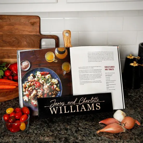 Personalized Cookbook Holder