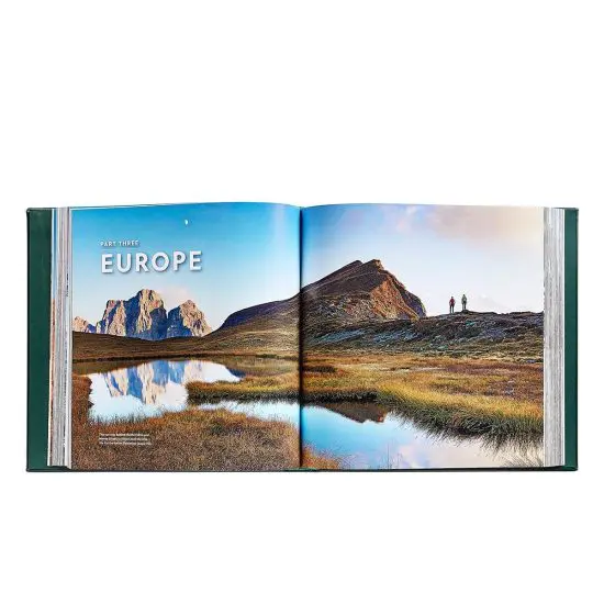 100 Hikes of a Lifetime, Personalized Leather Bound Book