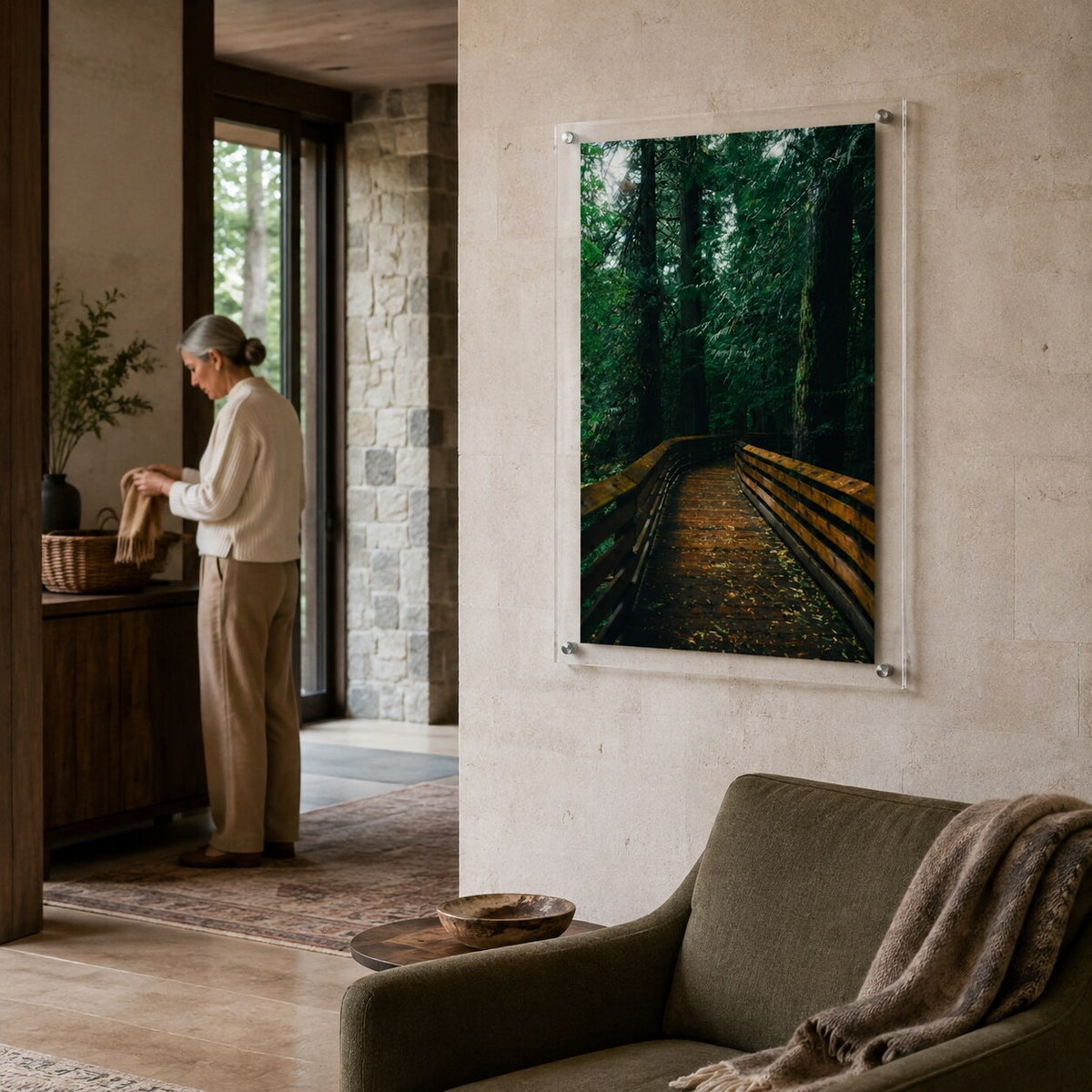 Into the Green Room Acrylic Wall Art Print