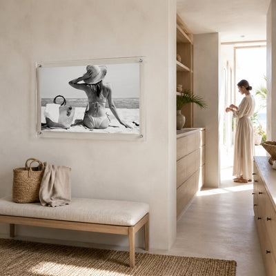 Tan Lines Pending Black & White Acrylic Wall Art Print