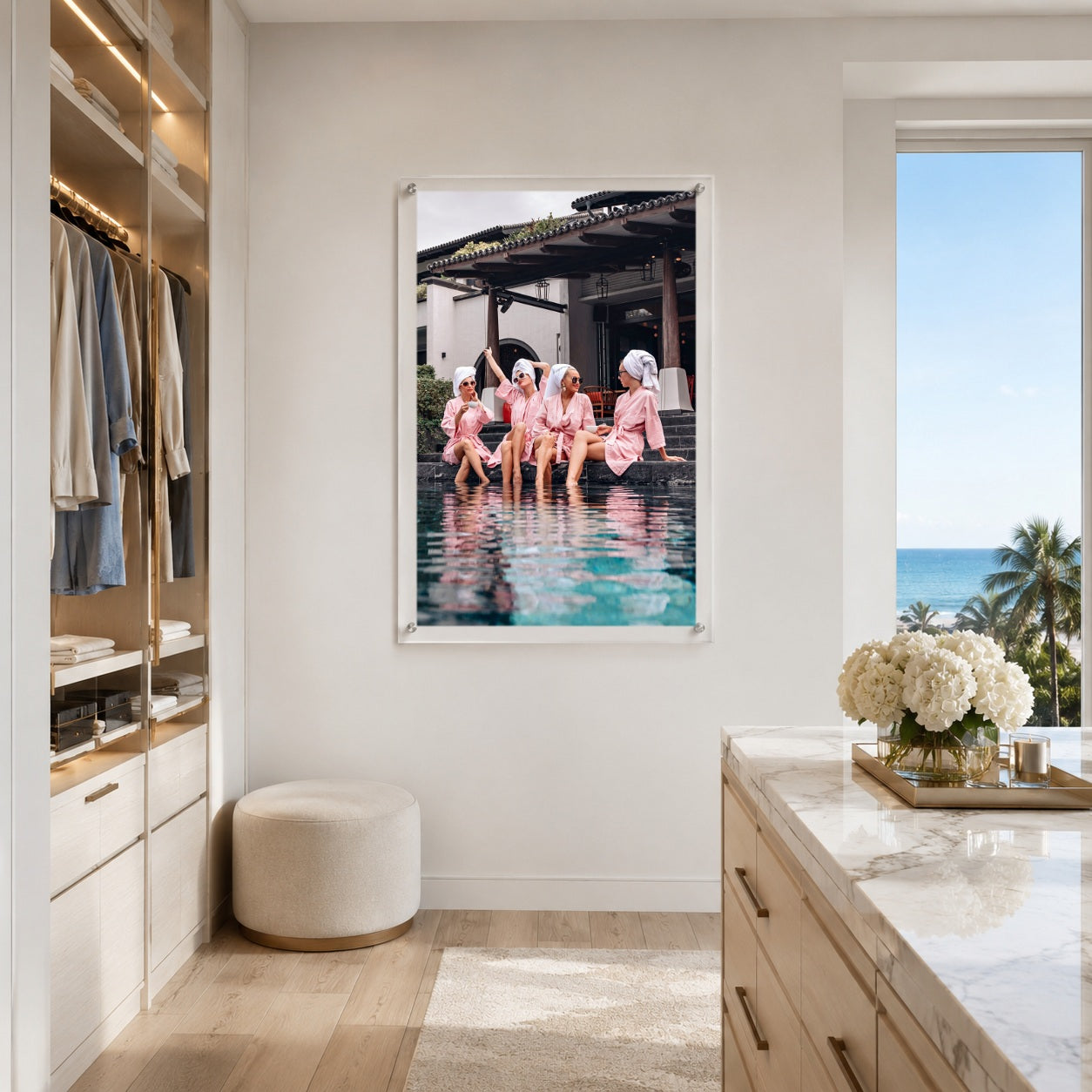 Breakfast at Brittany's Acrylic Wall Art Print - Vertical