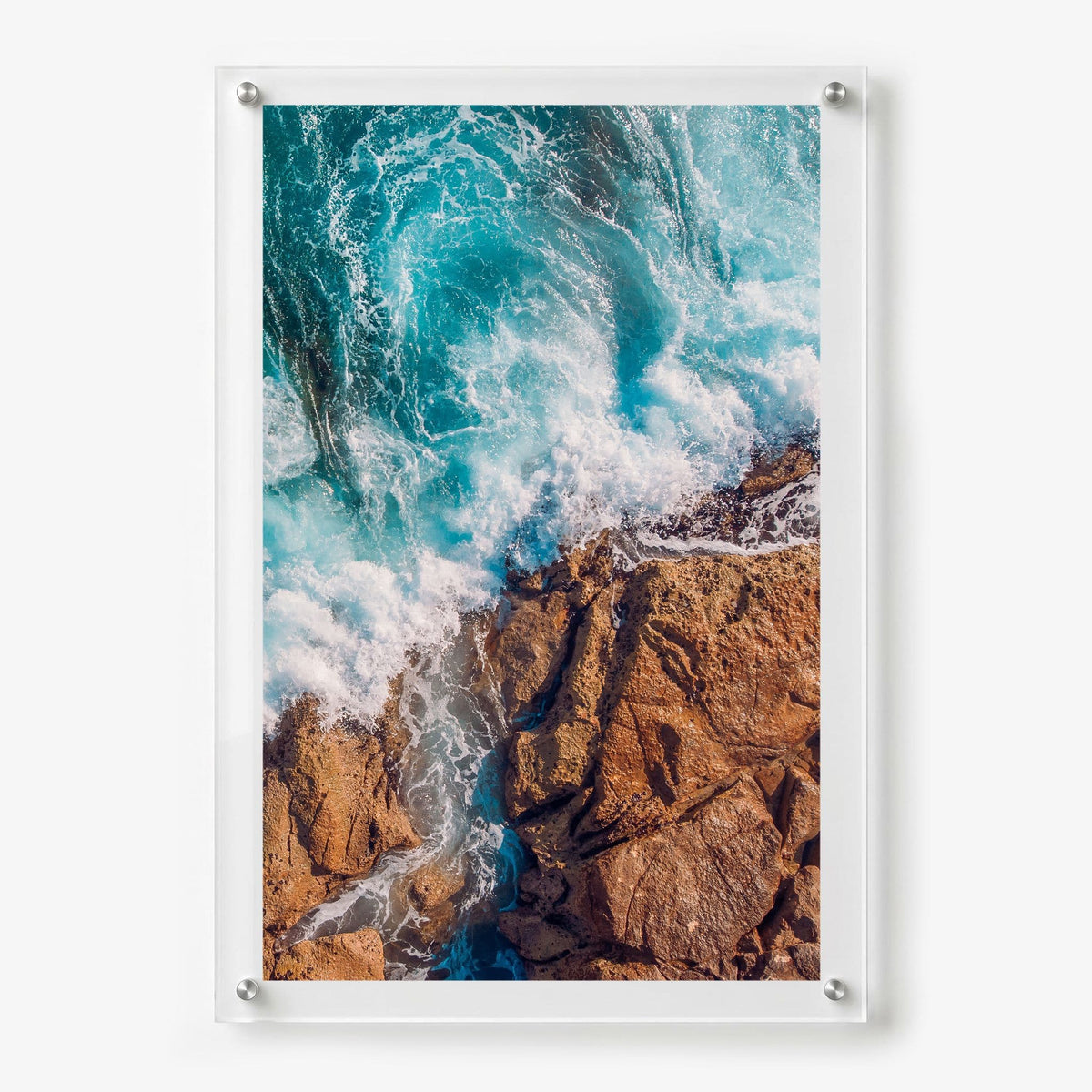 Salt Meets Stone I Acrylic Wall Art Print