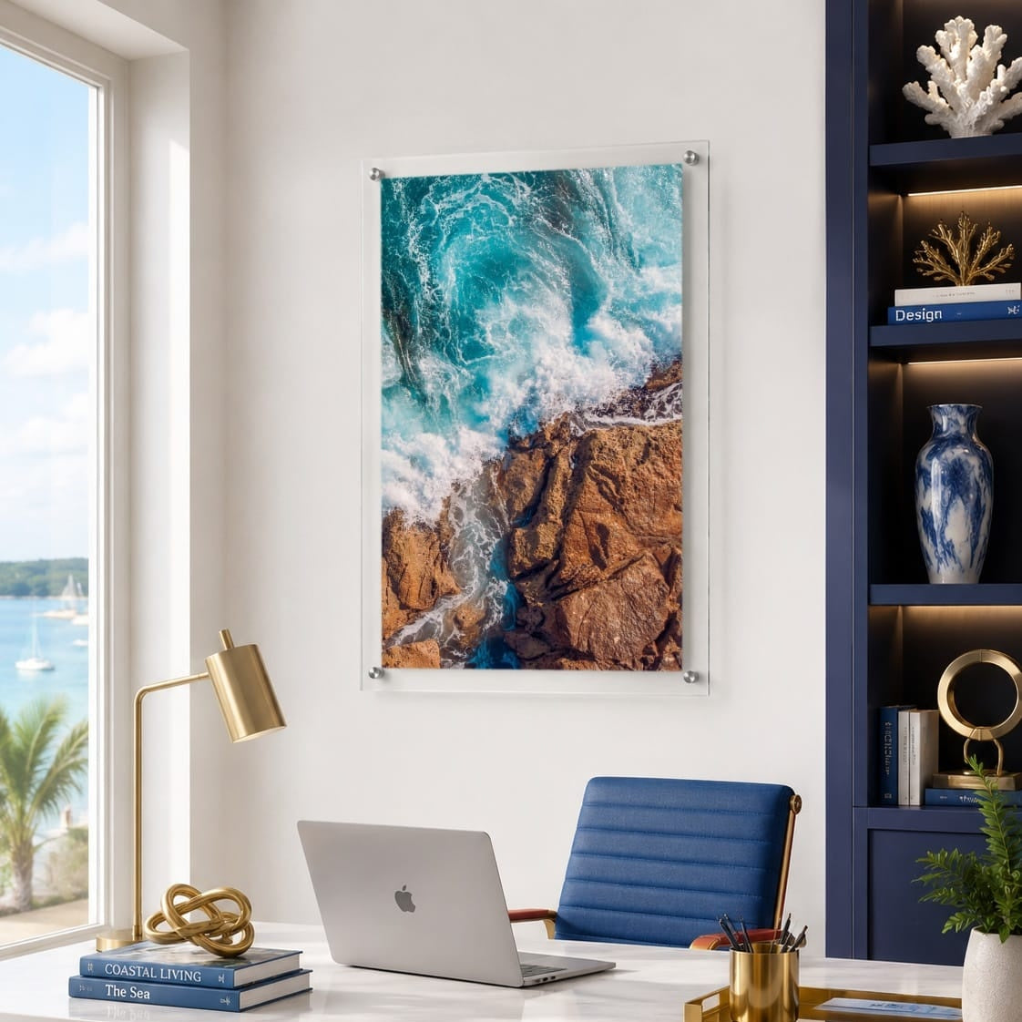 Salt Meets Stone I Acrylic Wall Art Print