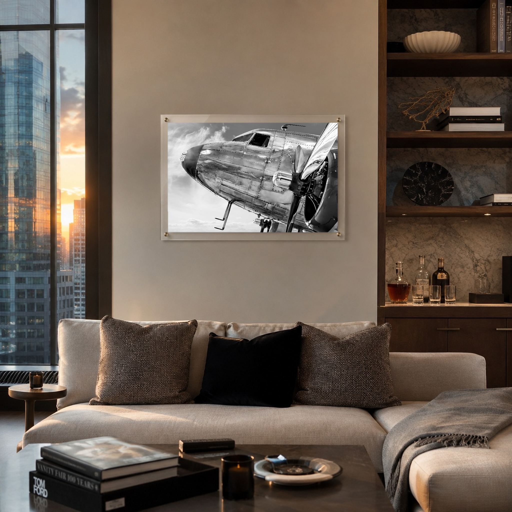 Plane and Simple Acrylic Wall Art Print
