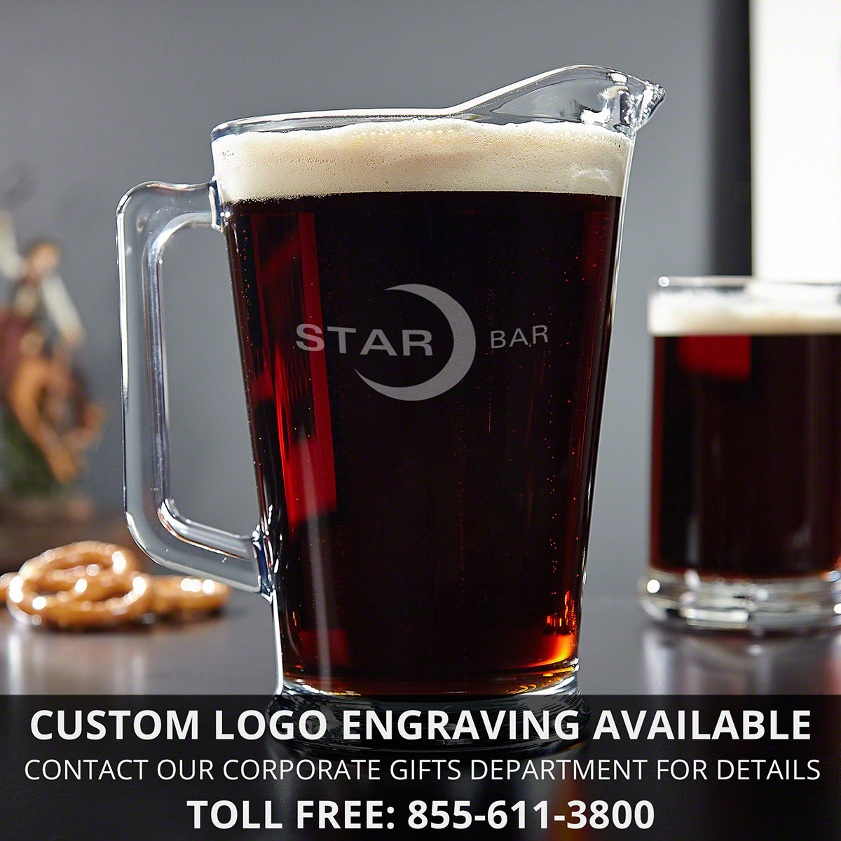 Personalized Beer Pitcher and Glass Set