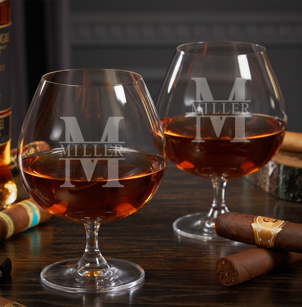 Personalized Cognac Brandy Snifters