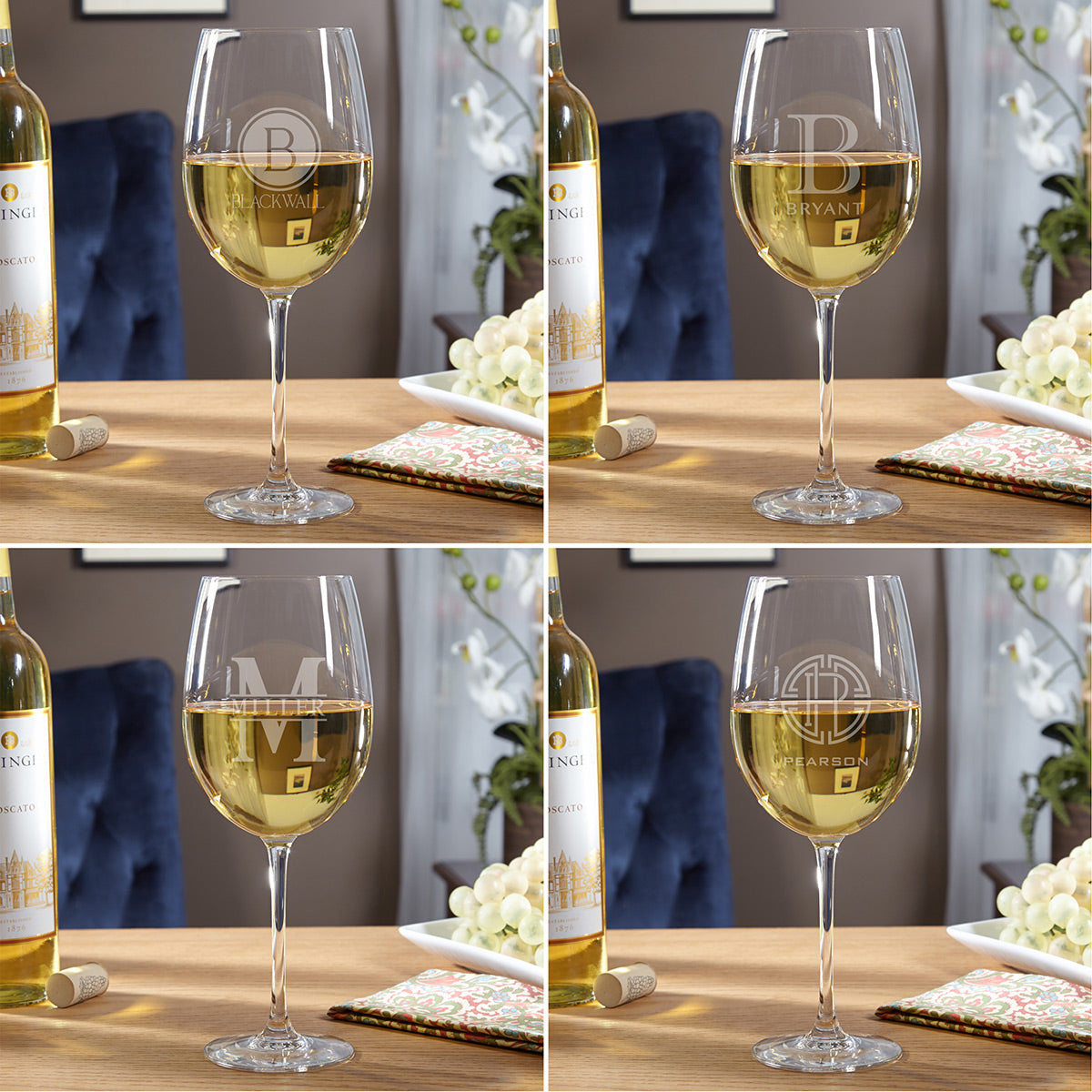 Custom Wine Glass Box Set - Gift for Wine Lovers