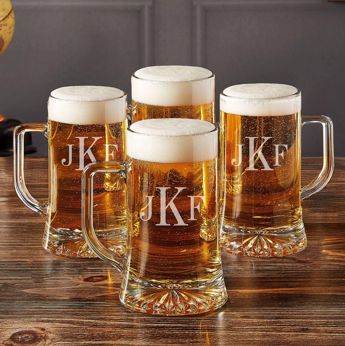 Brewmaster 17 oz Beer Mugs, Set of 4