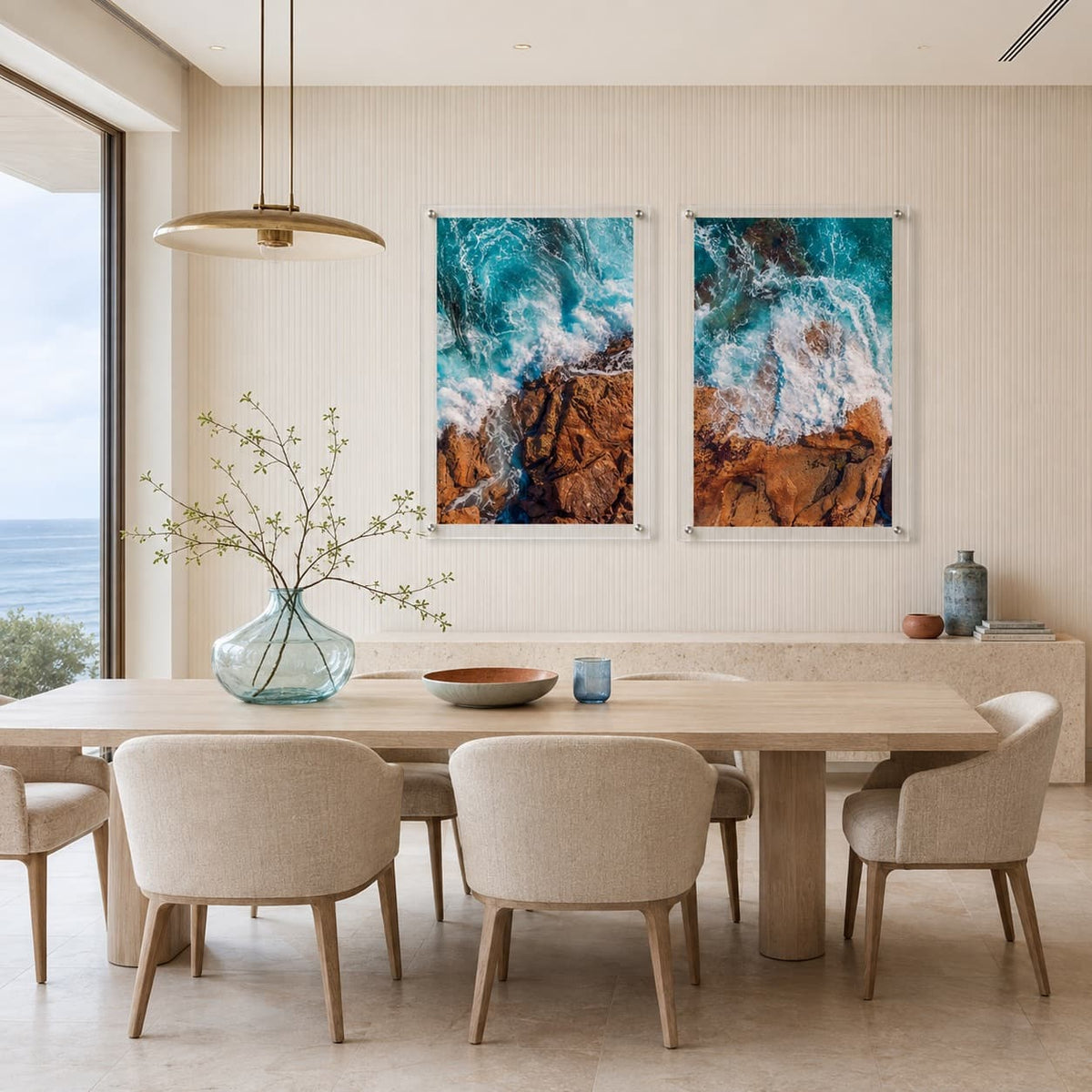 Salt Meets Stone I Acrylic Wall Art Print