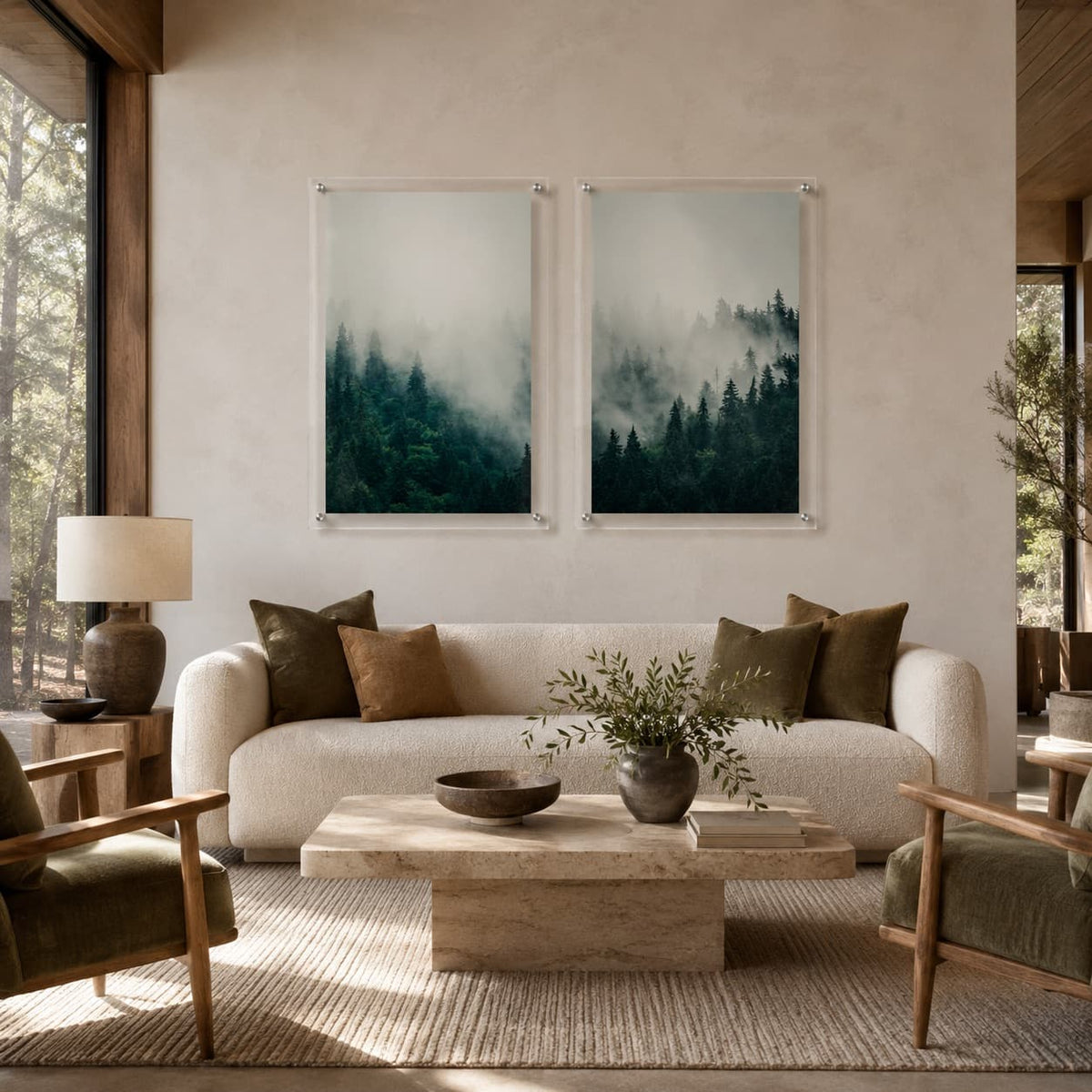 Forest on Mute Acrylic Wall Art Print