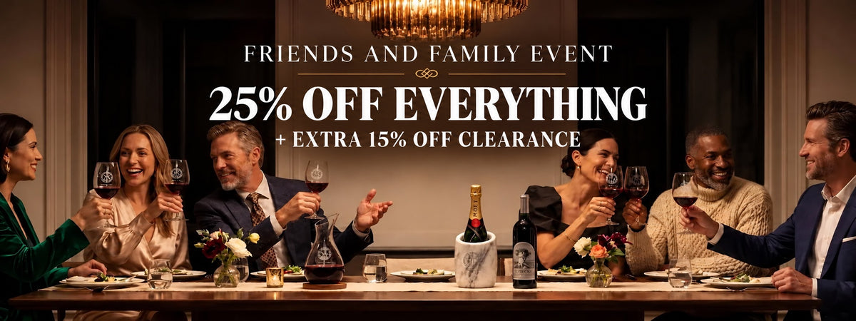 25% off everything friends and family event banner for desktop